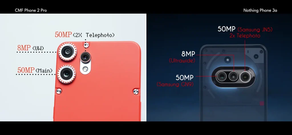 CMF Phone 2 Pro vs Nothing Phone 3a: Detailed Comparison and Review 17 CMF Phone 2 Pro vs Nothing Phone 3a Camera 1
