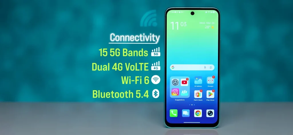 Infinix Note 50X 5G+ Review: A Budget Smartphone That Packs a Punch 18 Infinix Note 50X 5G Review Connectivity