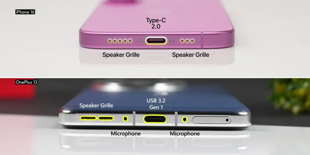 OnePlus 13 vs iPhone 16: Which Smartphone Should You Buy Under ₹70,000? 6 OnePlus 13 vs iPhone 16 Design 7