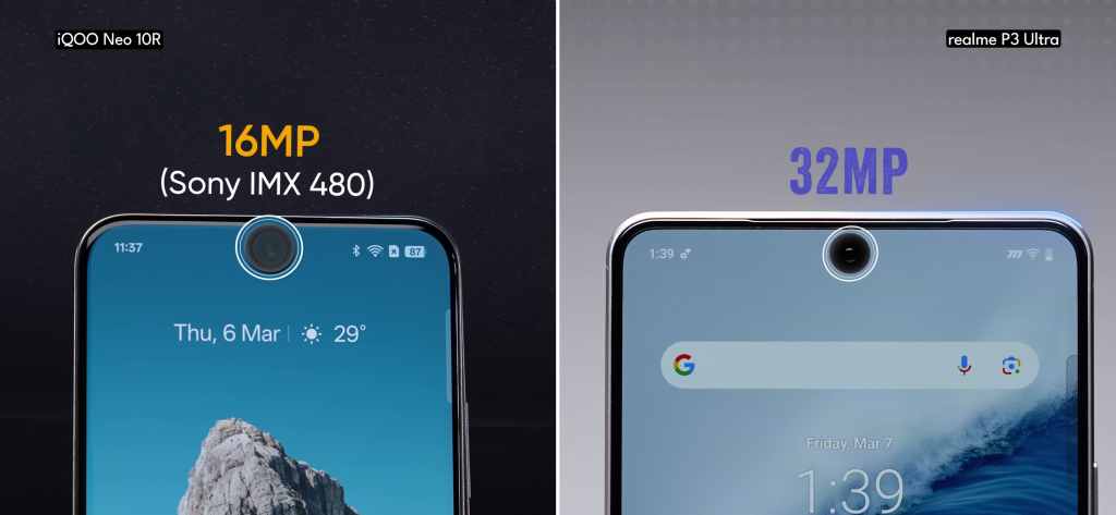 Realme P3 Ultra vs iQOO Neo 10R Camera 1