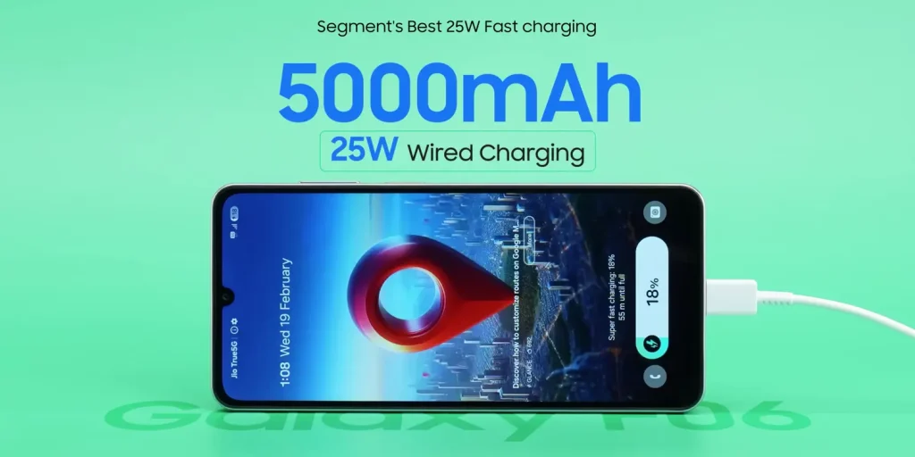 Samsung Galaxy F06 5G Review: Is It Worth It? 22 Samsung Galaxy F06 5G Review Battery