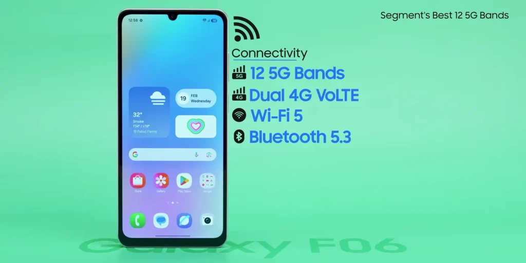 Samsung Galaxy F06 5G Review: Is It Worth It? 23 Samsung Galaxy F06 5G Review Connectivity