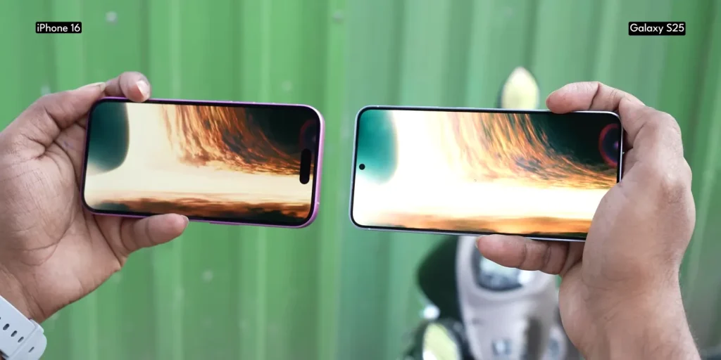 Samsung Galaxy S25 vs iPhone 16: Which Flagship Should You Buy in 2025? 13 Samsung Galaxy S25 vs iPhone 16 Brightness