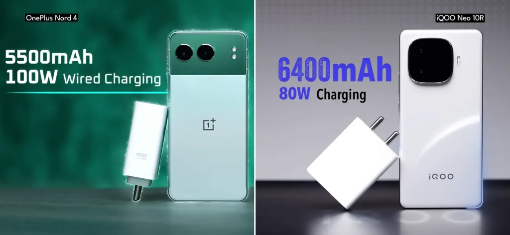 iQOO Neo 10R vs OnePlus Nord 4: Which Phone Should You Buy Under ₹25,000? 21 iQOO Neo 10R vs OnePlus Nord 4 Battery