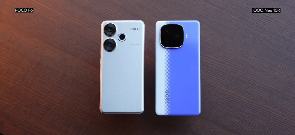 iQOO Neo 10R vs Poco F6 vs Poco X7 Pro: Which is the Best Phone Under Rs 30,000? 3 iQOO Neo 10R vs Poco F6 vs Poco X7 Pro Design 3