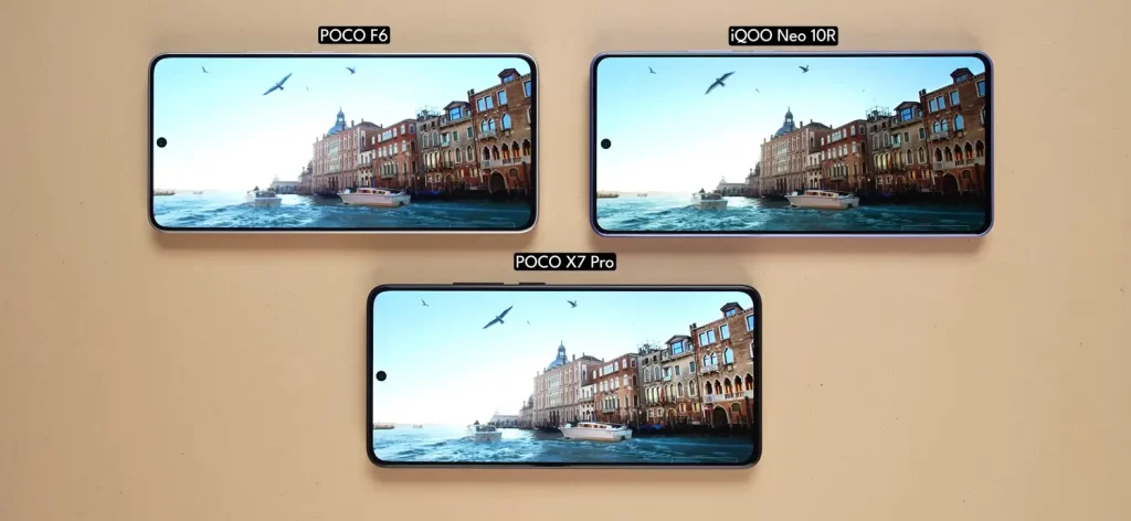 iQOO Neo 10R vs Poco F6 vs Poco X7 Pro: Which is the Best Phone Under Rs 30,000? 16 iQOO Neo 10R vs Poco F6 vs Poco X7 Pro Display 4