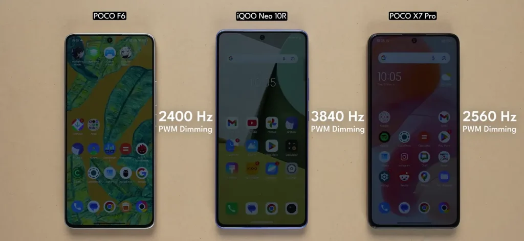 iQOO Neo 10R vs Poco F6 vs Poco X7 Pro: Which is the Best Phone Under Rs 30,000? 17 iQOO Neo 10R vs Poco F6 vs Poco X7 Pro Display 6