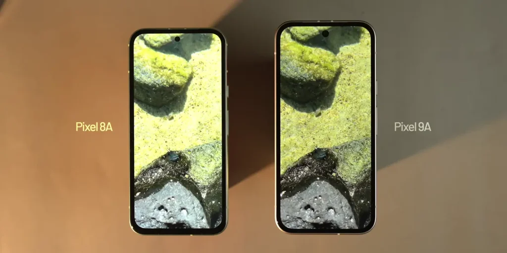 Google Pixel 8a vs Pixel 9a Display 5