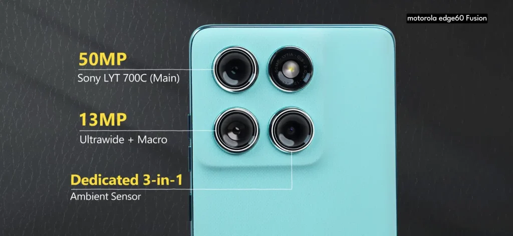 Motorola H60 Fusion vs Vivo T4: Which Smartphone Should You Buy Under ₹22,000? 30 Motorola H60 Fusion vs Vivo T4 Camera 1
